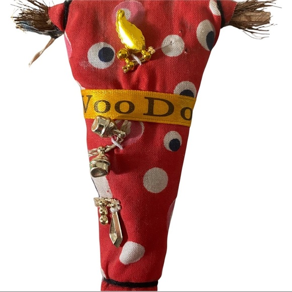 Handcrafted Colorful Detailed Wooden VooDoo Doll - Picture 3 of 6
